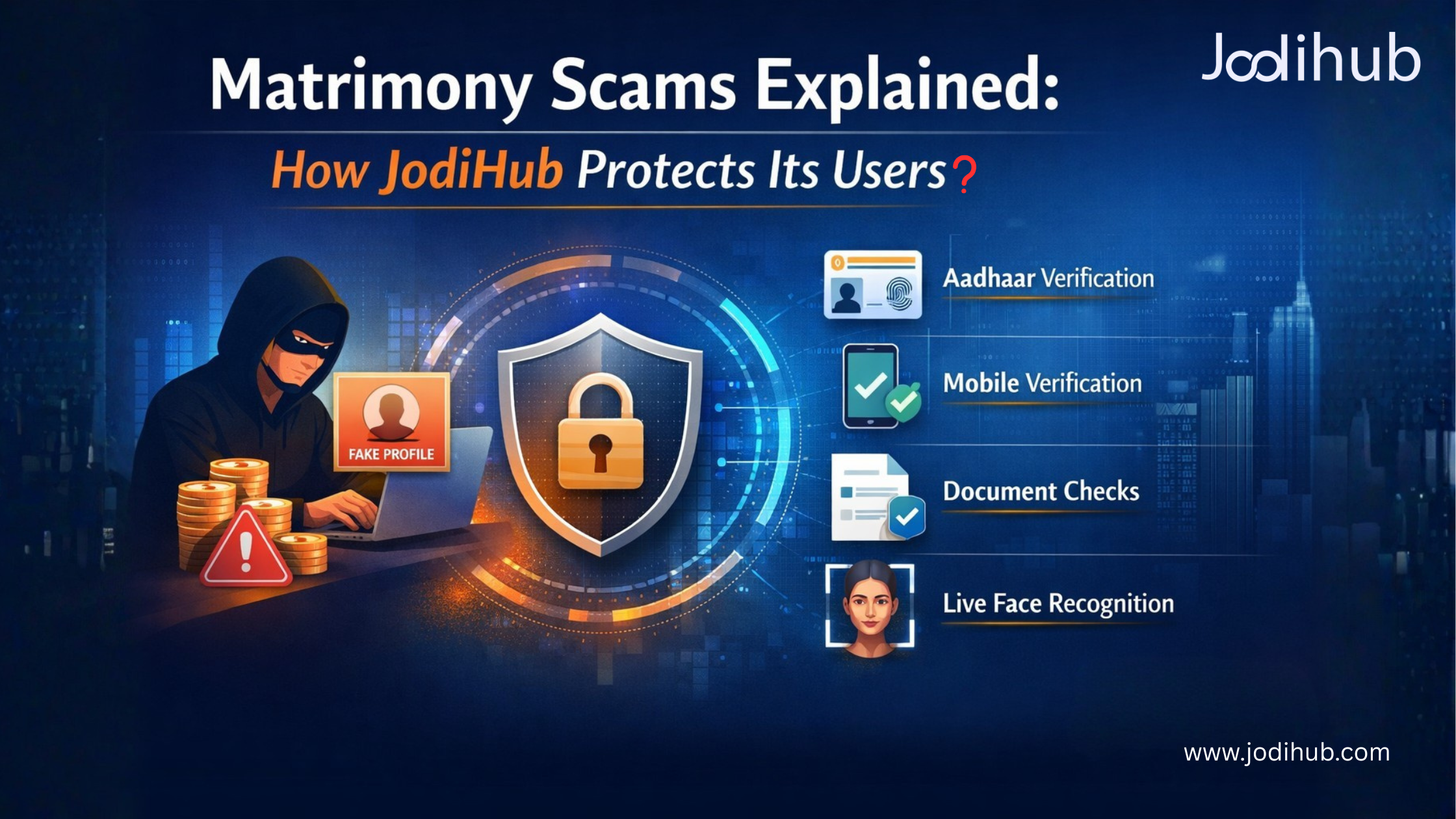Matrimony Scams Explained: How JodiHub Protects Its Users