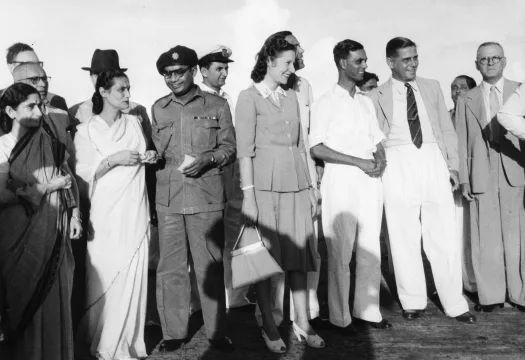 SAS' første flygning til Calcutta, India, i desember, 1949.