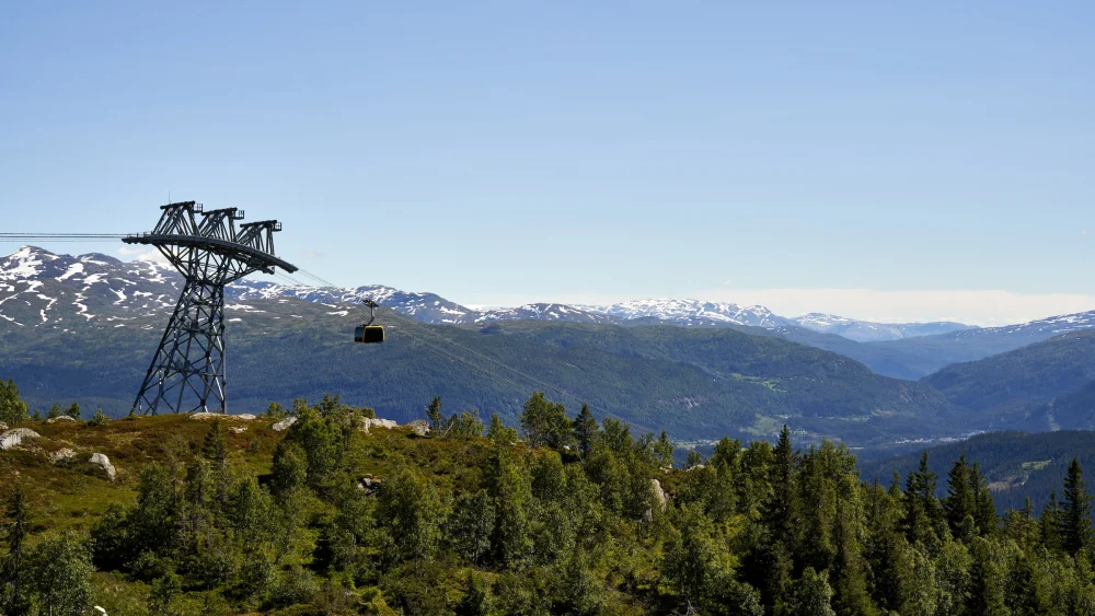 A ski lift in Voss