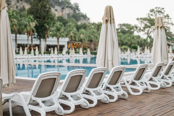 Poolside at Hotel Riu Palace Meloneras.