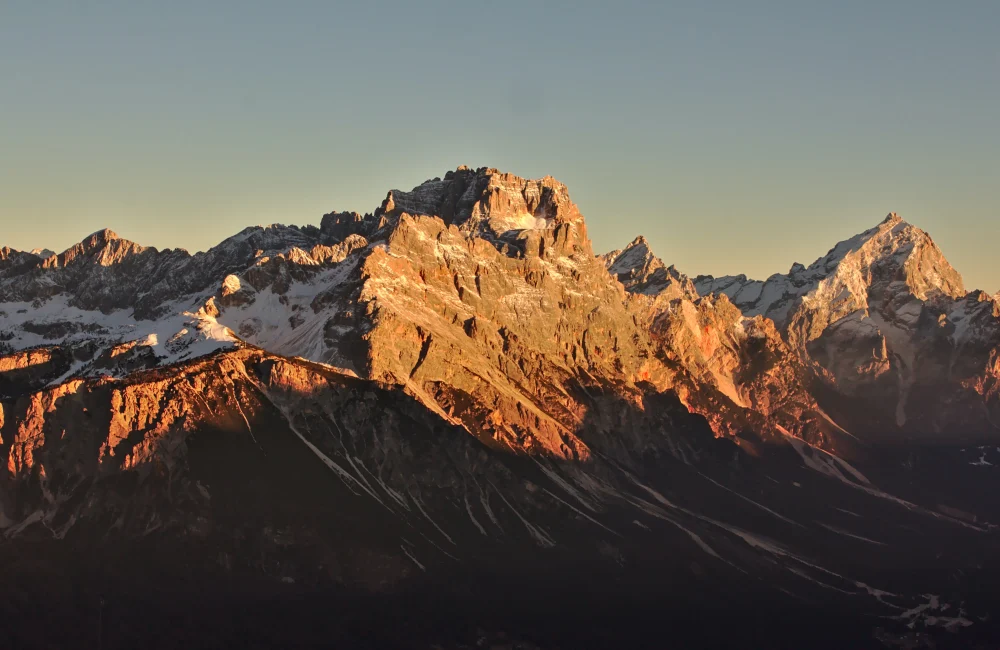 Solnedgang i Cortina d'Ampezzo