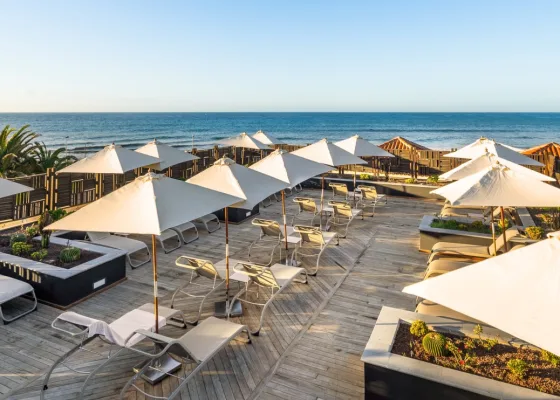 A tranquil seaside view from Lopesan Costa Meloneras Hotel.