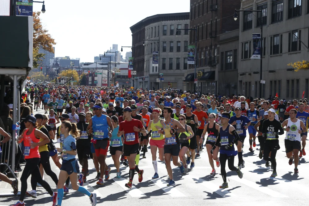 New York City Marathon i Greenpoint
