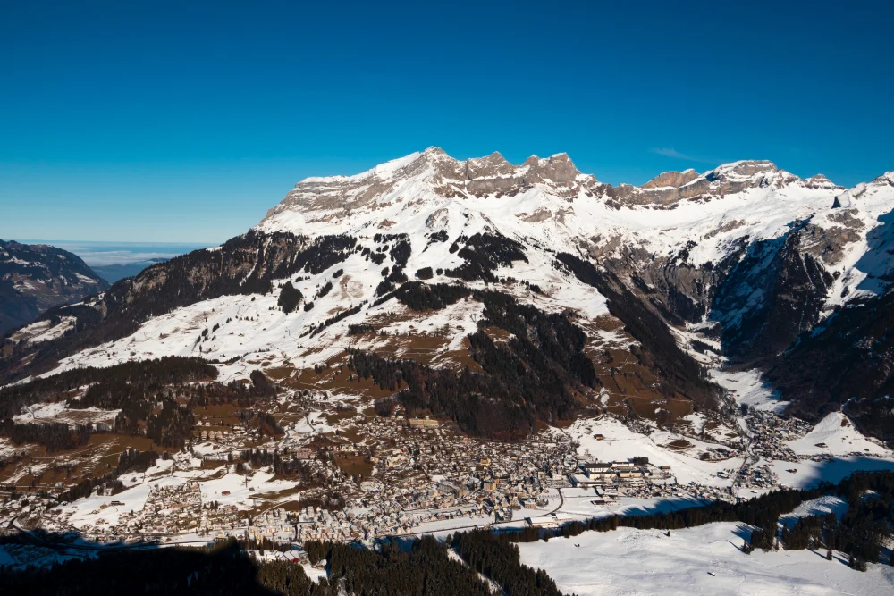 The ski resort Engelberg, Switzerland