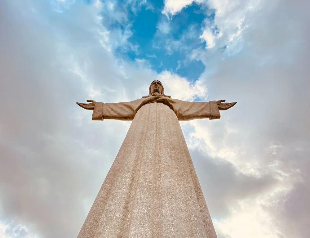 Statuen Cristo Rei på Madeira