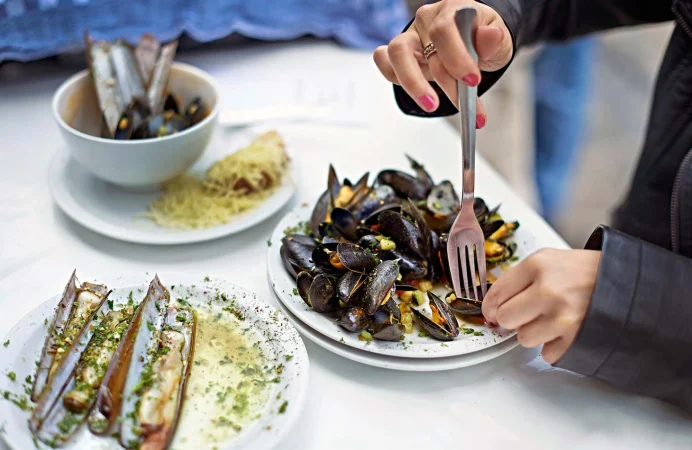 Moules at classic Noordze – Mer du Nord