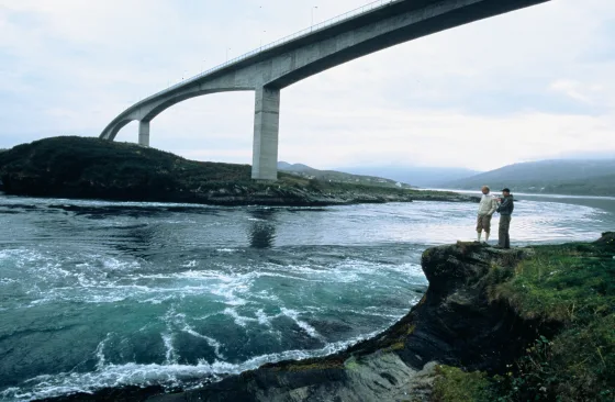 The bridge over the Saltstraumen in Norway
