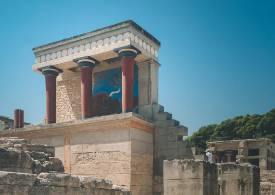 Det forntida palatset Knossos