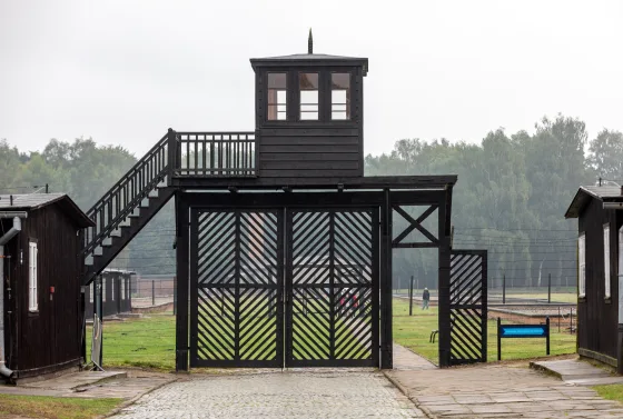 Ingång till Stutthof koncentrationsläger