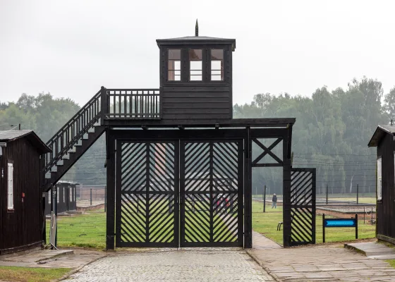 Entrance at Stutthof concentration camp