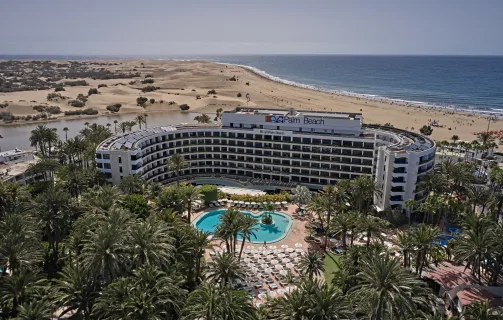 Beachfront hotel at Gran Canaria