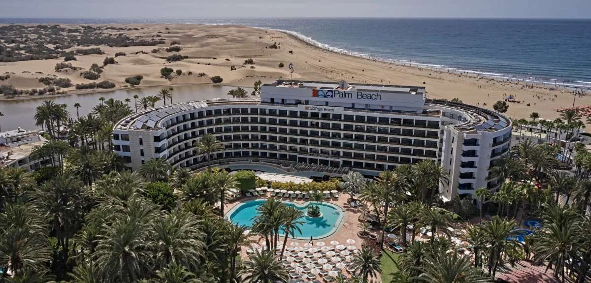 Hotell vid stranden på Gran Canaria