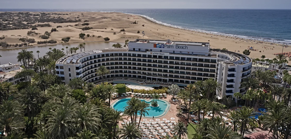 Beachfront hotel at Gran Canaria