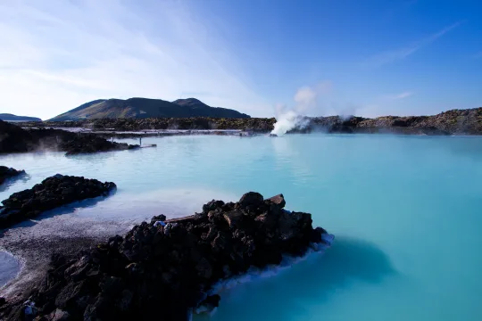 Blue lagoon geothermal spa in Iceland
