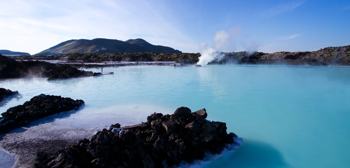 Blue lagoon geothermal spa in Iceland