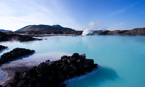 Blue lagoon geothermal spa in Iceland