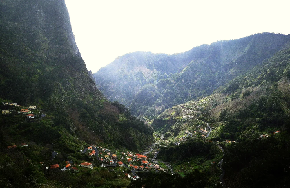 The picturesque village of Camacha in Madeira.