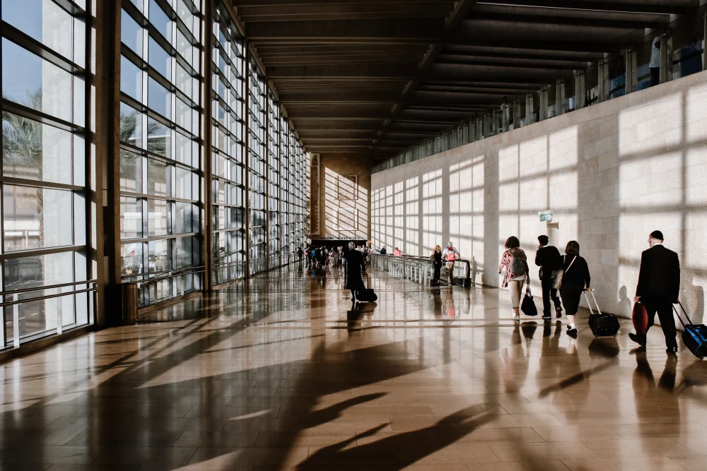 Sunny airport