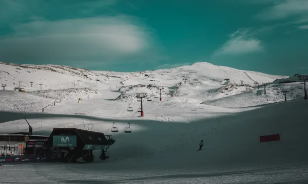 Ski lift in the Sierra Nevada