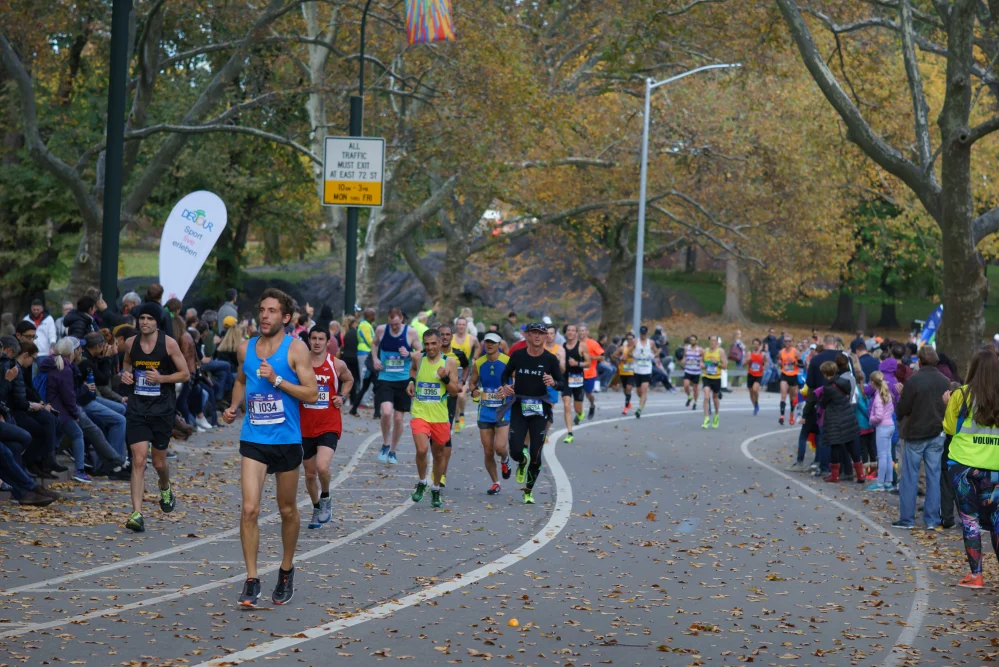 New York City Marathon in Central Park