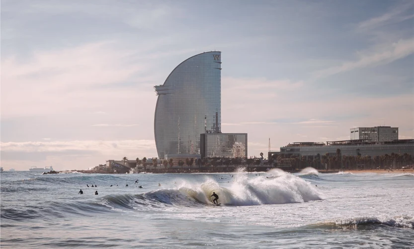 Barcelona surf city