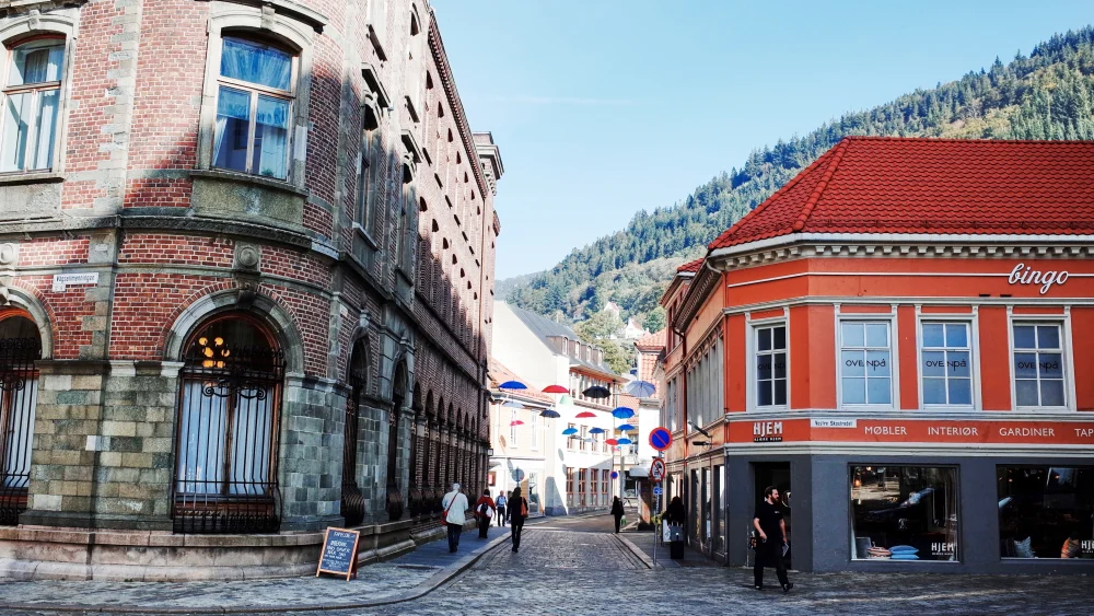 Skostredet in charming Bergen