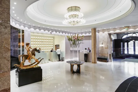 Lobbyn på Grand Hotel by Scandic