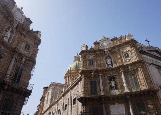 Vakre Quattro Canti i hjertet av Palermo