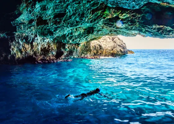 The blue cave Plava Spilja