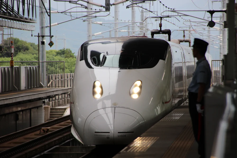 The Japanese Shinkansen express train