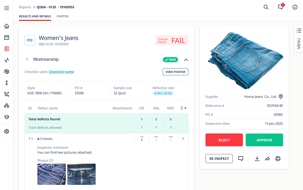 QIMAone_screenshot_report