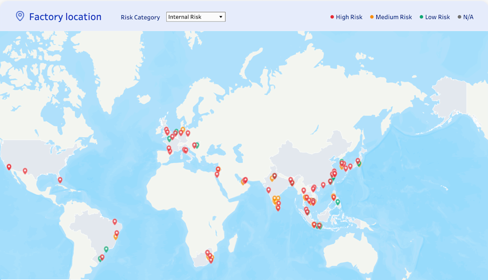 Supply Chain Risk Mapping - QIMA Risk Radar