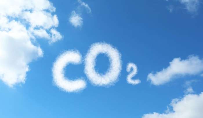 View of Beautiful Blue Sky with Fluffy Clouds