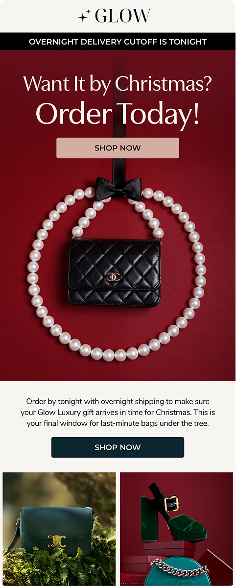 Glow - Christmas Reminder Email