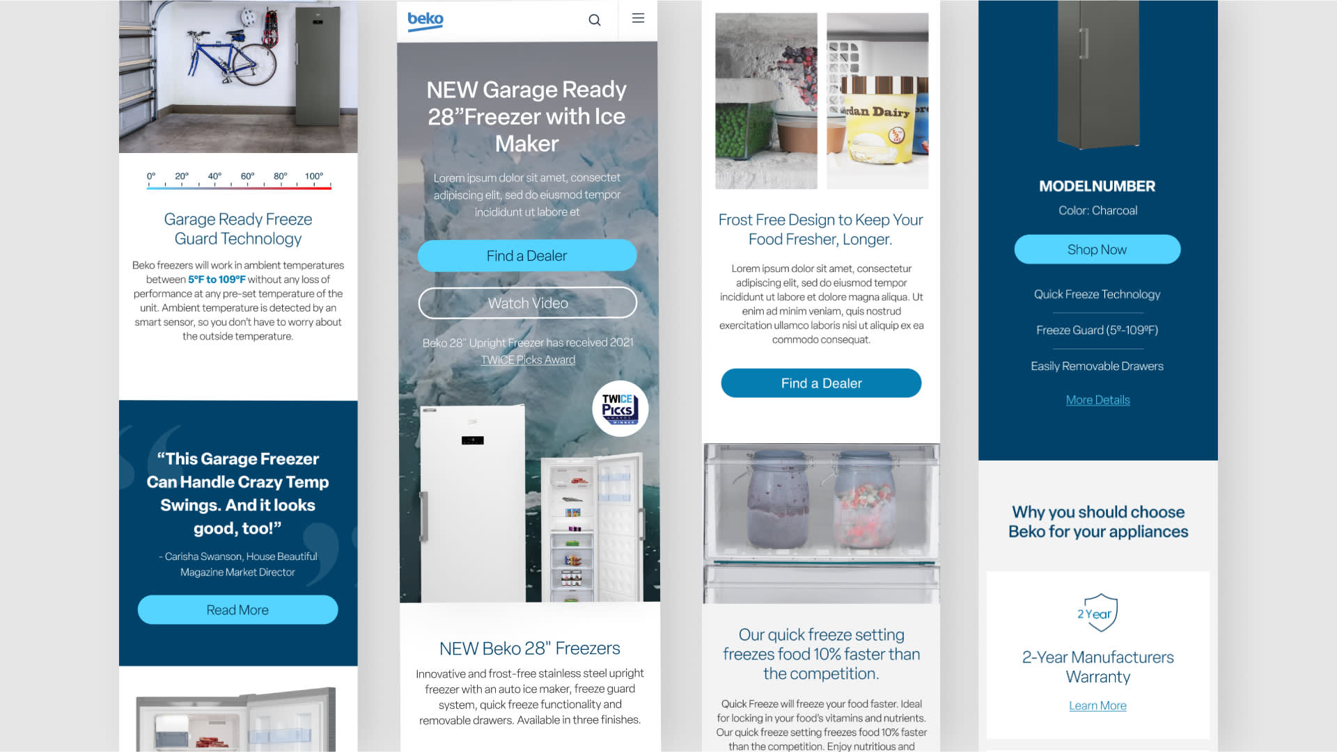 Beko Freezer Mobile