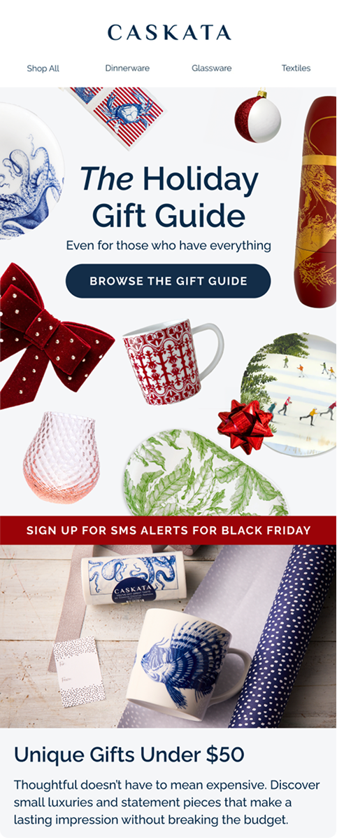 Caskata – Holiday Gift Guide Email