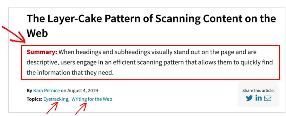 Making page scannable