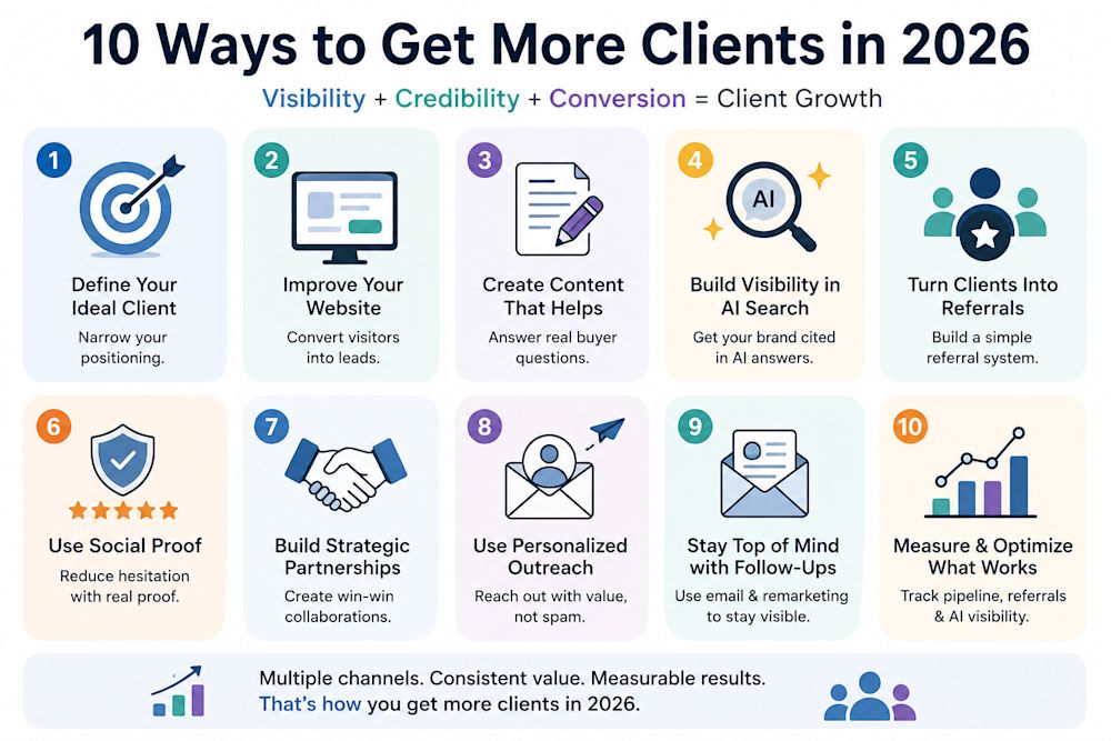 How To Get More Clients: 10 Proven Strategies for 2026