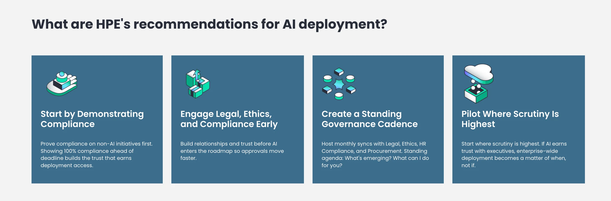 HPE’s recommendations for AI deployment