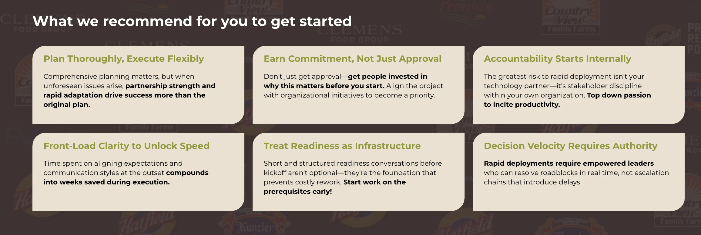 Recommendations for deploying HR tech faster