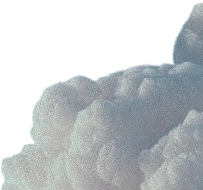 Soft, billowing gray and white clouds against a white background, creating a dreamy, ethereal atmosphere.