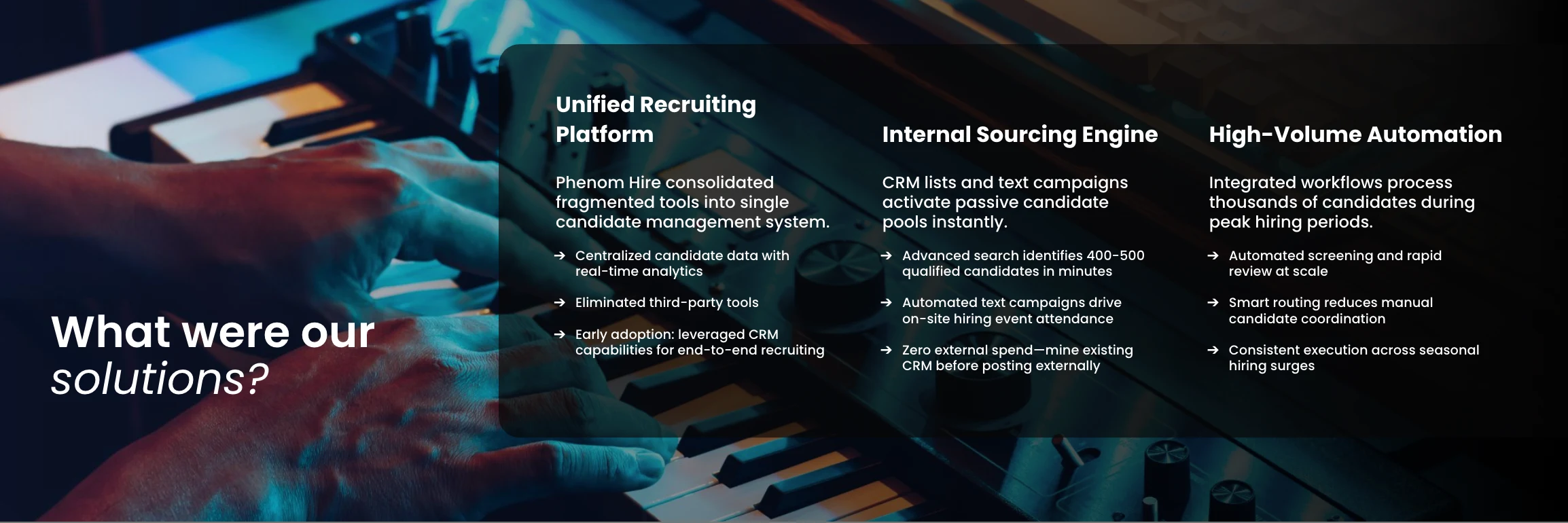 How can recruitment automation streamline high-volume hiring
