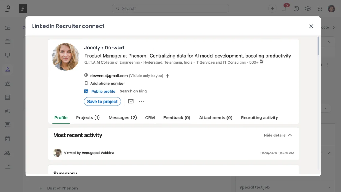 LinkedIn CRM Connec
