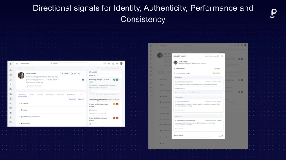 Phenom fraud detection