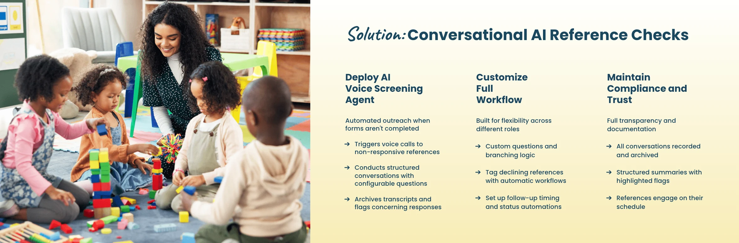 Conversational AI Reference Checks