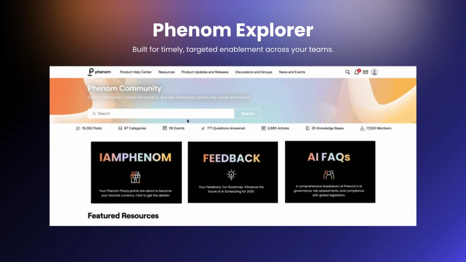 Phenom Explorer supports that level of clarity. The Power User role helps place those tools in the hands of people who can guide learning with intention.