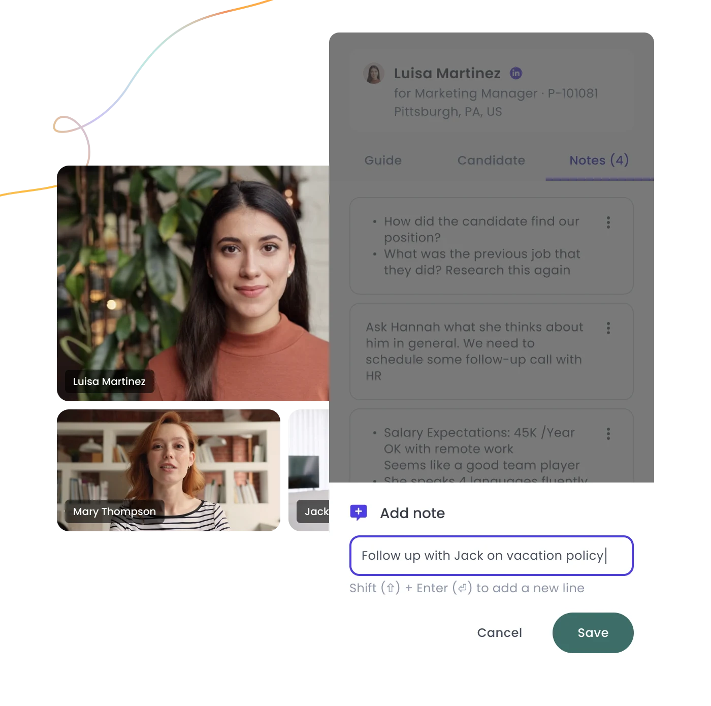 Phenom Live Note-Taking