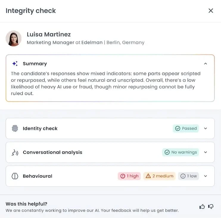 Integrity Check