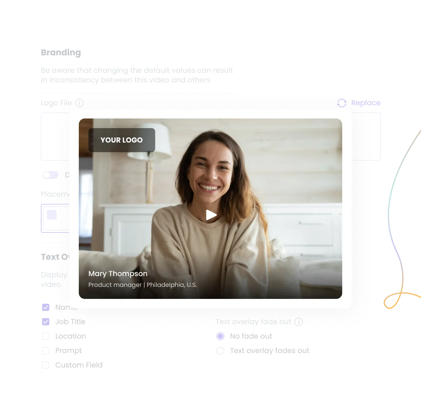 Phenom Video Hub interface showing video creation tools used to highlight company culture and showcase employer brand for candidates.