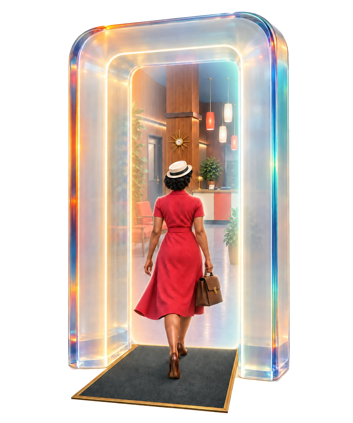 walking through screen